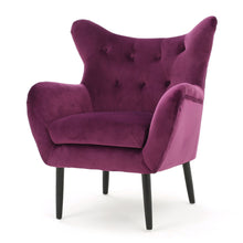 Load image into Gallery viewer, Alyssa - Mid Century Upholstered Arm Chair With Wingback Design
