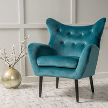 Load image into Gallery viewer, Alyssa - Mid Century Upholstered Arm Chair With Wingback Design
