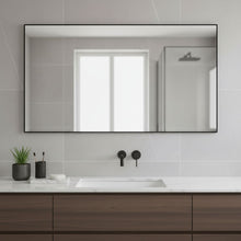 Load image into Gallery viewer, Jumbo Minimal Bathroom Vanity Mirror - Black
