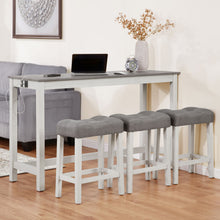 Load image into Gallery viewer, 4 Piece Bar Table Set With Power Outlet
