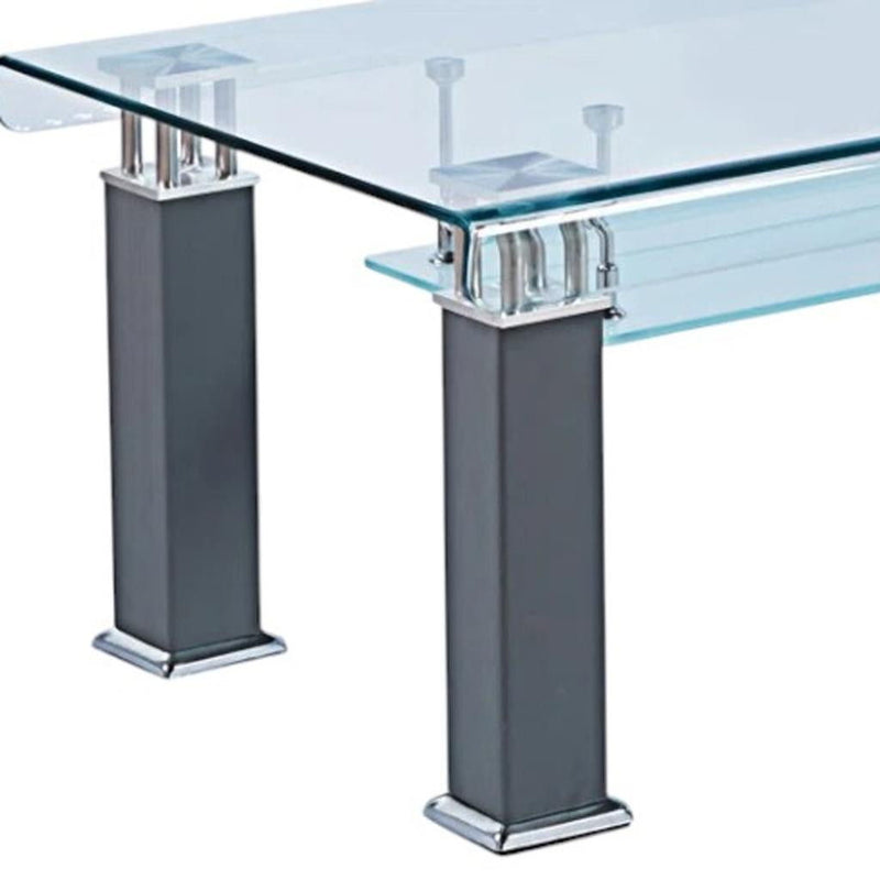 Mirrored Coffee Table - Gray