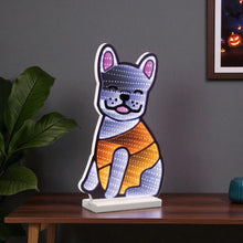 Load image into Gallery viewer, Dog Tabletop Sign With LED - White / Orange
