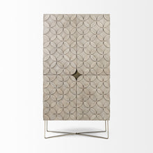 Load image into Gallery viewer, Curio Cabinet With Four Doors - Brown / Gold
