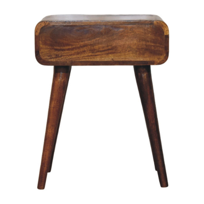22" Solid Wood One Drawer Nightstand - Chestnut
