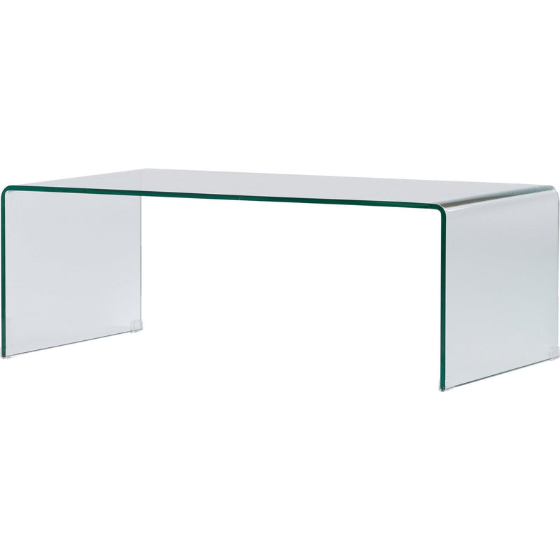 24" Glass Sled Coffee Table - Clear