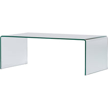 Load image into Gallery viewer, 24" Glass Sled Coffee Table - Clear
