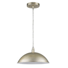 Load image into Gallery viewer, Metal Hanging Light With Dome Shade - Silver
