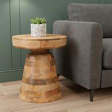 Load image into Gallery viewer, 18" Wood Round End Table - Natural
