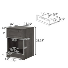 Load image into Gallery viewer, Broxon - Rustic Drawer Nightstand
