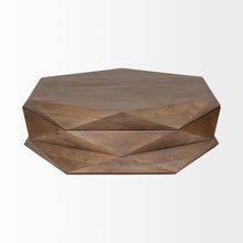 Load image into Gallery viewer, Solid And Manufactured Wood Hexagon Coffee Table - Brown
