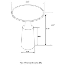 Load image into Gallery viewer, Pedestal Accent Table With Eco Friendly Base And Round Lipped Top - Brown

