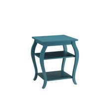 Load image into Gallery viewer, Pop Of Color Bow Leg Square End Or Side Table - Green / Blue

