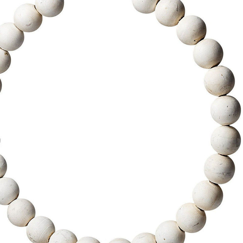 Abstract Beaded Tabletop Sculpture (392494) - White / Gold