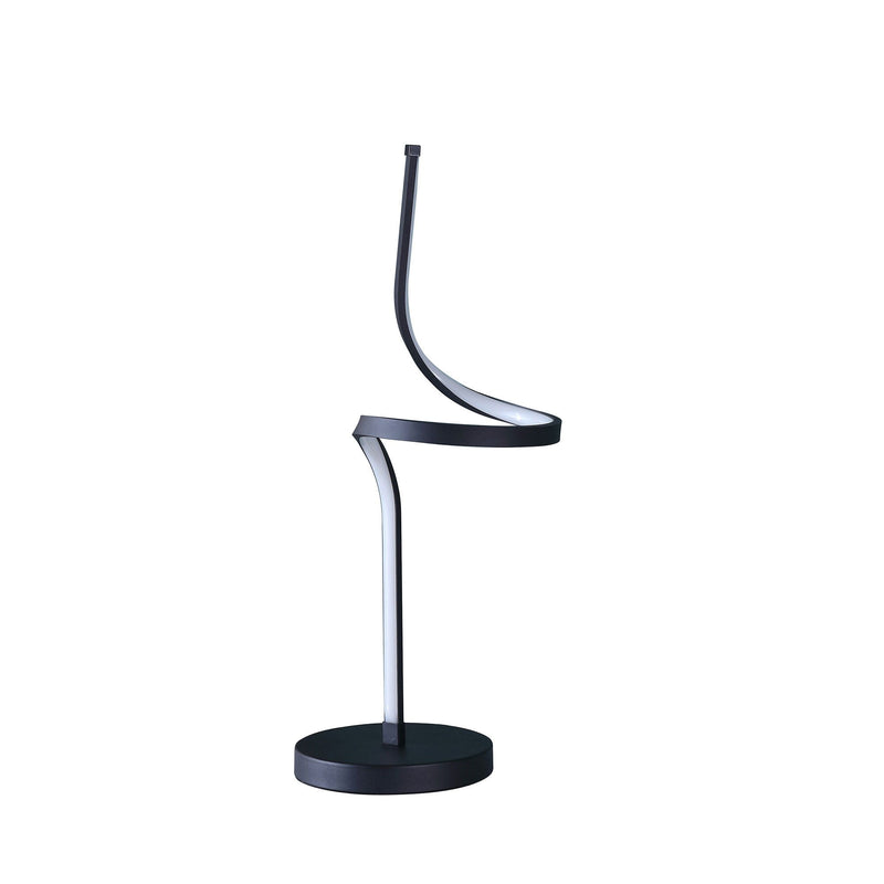 22" Bedside LED Table Lamp - Black