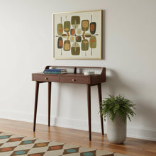 Load image into Gallery viewer, Solid Wood Solid Console Table With Shelf With Two Drawers (719173) - Brown

