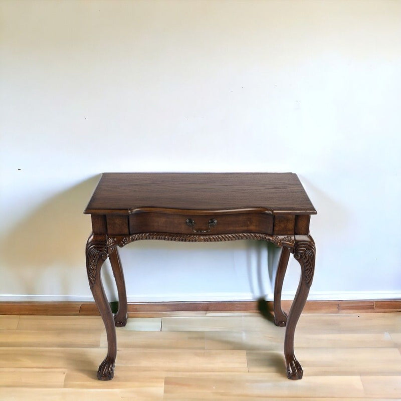35" Solid Wood Writing Desk - Brown