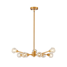 Load image into Gallery viewer, Nine Light Metal Chandelier - Gold
