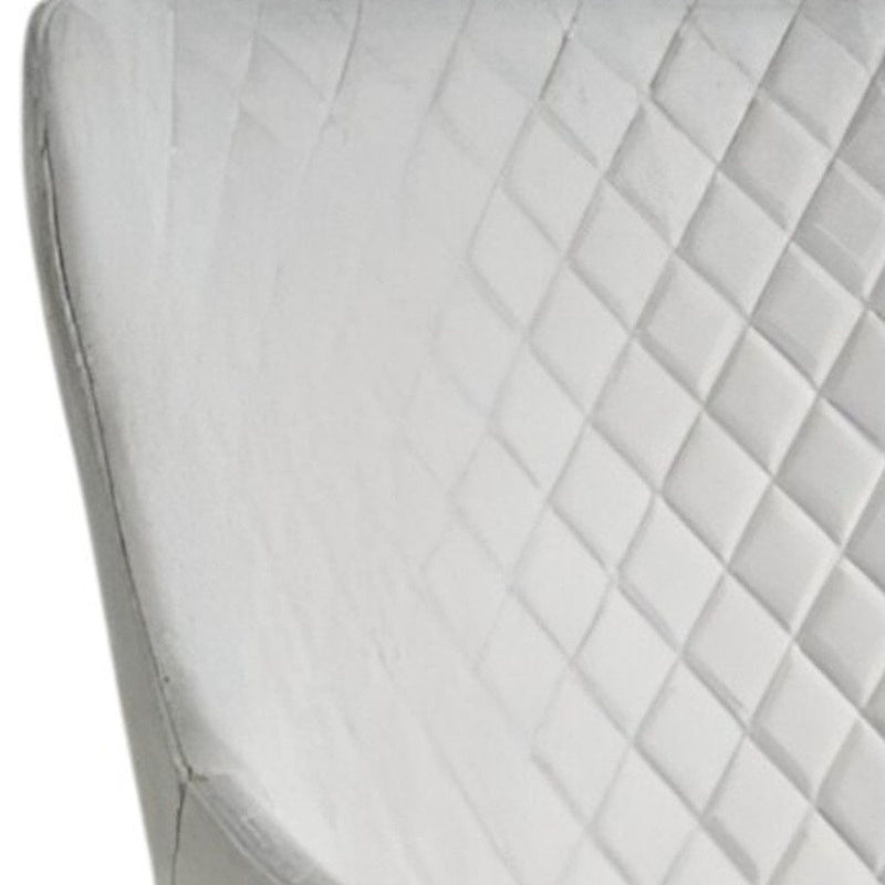 28" Contemporary Fabric Wingback Chair - Cream