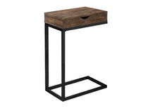Load image into Gallery viewer, Finish Drawer And Black Metal Accent Table - Brown

