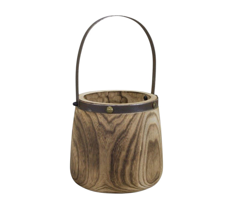 Bucket Pot Planters (Set of 2) - Natural