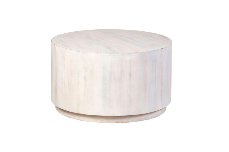 Round Drum Coffee Table (745557) - White