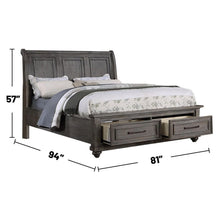 Load image into Gallery viewer, 3 Piece Bedroom Set, Bed With 2 Nightstands
