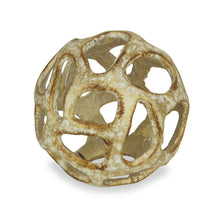 Load image into Gallery viewer, Hand Painted Decorative Orb Tabletop Sculpture (483246) - Gold

