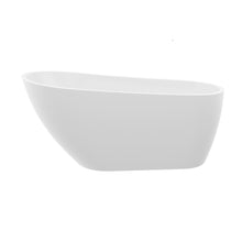 Load image into Gallery viewer, Contemporary Glossy Freestanding Bathtub With Overflow And Drain
