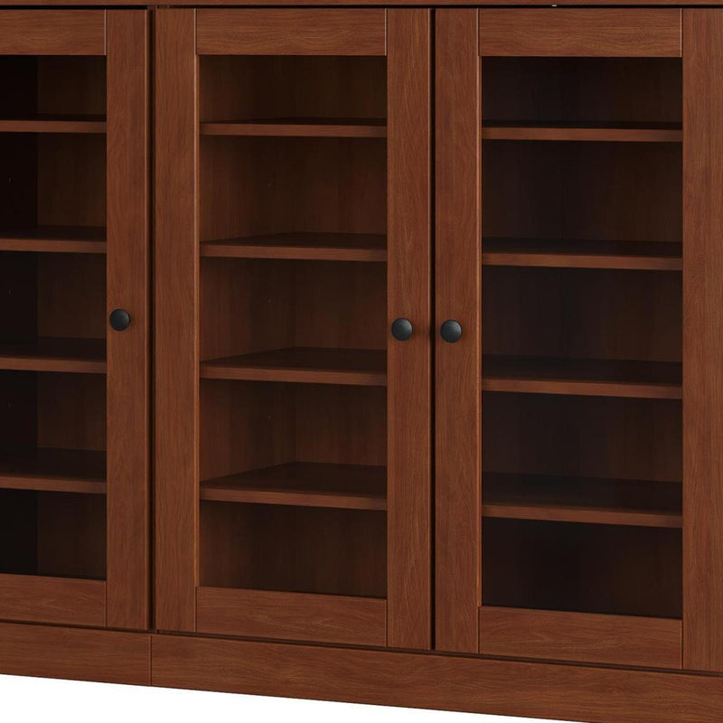 Solid Woodshoe Storage Cabinet (756018) - Coffee