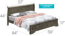 Load image into Gallery viewer, Upholstered Panel Sleigh Bed Design
