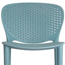 Load image into Gallery viewer, 26" Contemporary Heavy Duty Plastic Low Back Counter Height Bar Chairs (Set of 4) - Green
