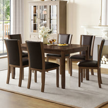 Load image into Gallery viewer, Dining Table Set With Upholstered Chairs, Rectangular Dining Table Set
