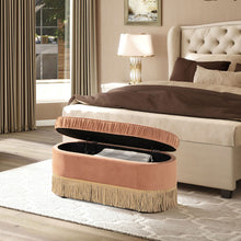 Load image into Gallery viewer, Serena - Contemporary Design Oval Storage Bench Ottoman
