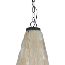 Load image into Gallery viewer, Unique Statement Three Light Metal Chandelier With Shades - Bronze
