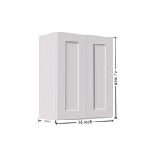 Load image into Gallery viewer, Shaker Wall Cabinet With Soft Close Hinges, Adjustable Shelves, Double Door
