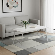 Load image into Gallery viewer, 40" Metal Coffee Table - White And Silver

