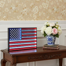 Load image into Gallery viewer, Plastic Tabletop Sculpture With LED (720815) - Red / White / Blue

