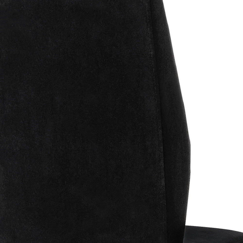 Velvet Dining Side Chairs (Set of 2) - Black