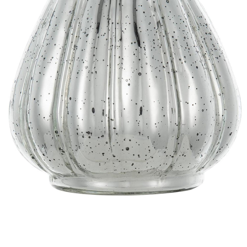 Round Table Vase - Antiqued Silver