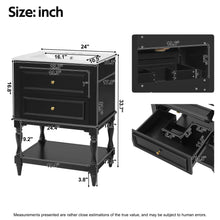Load image into Gallery viewer, Bathroom Vanity With Sink, 2 Drawers Storage Cabinet, Open Shelf
