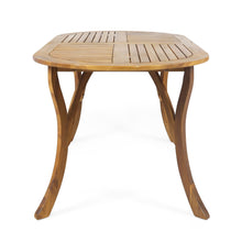 Load image into Gallery viewer, Outdoor Table With Smooth Lines, Slat Top
