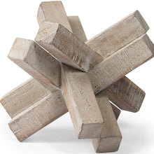 Load image into Gallery viewer, Geometric Tabletop Sculpture - Light Brown
