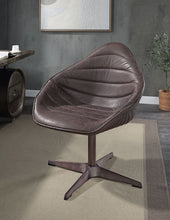 Load image into Gallery viewer, Pipino - Top Grain Leather Accent Chair With Swivel - Antique Ebony
