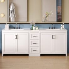 Load image into Gallery viewer, Double Sink Bathroom Vanity With Quartz Countertop
