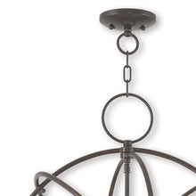 Load image into Gallery viewer, 27" Five Light Dimmable Chandelier With Shades - Bronze
