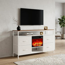 Load image into Gallery viewer, Fireplace TV Stand With Fireplace (734225) - White
