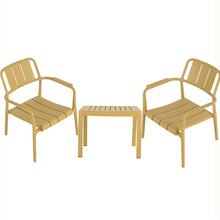 Load image into Gallery viewer, 3 Piece Indoor / Outdoor Leisure Table And Chair Set
