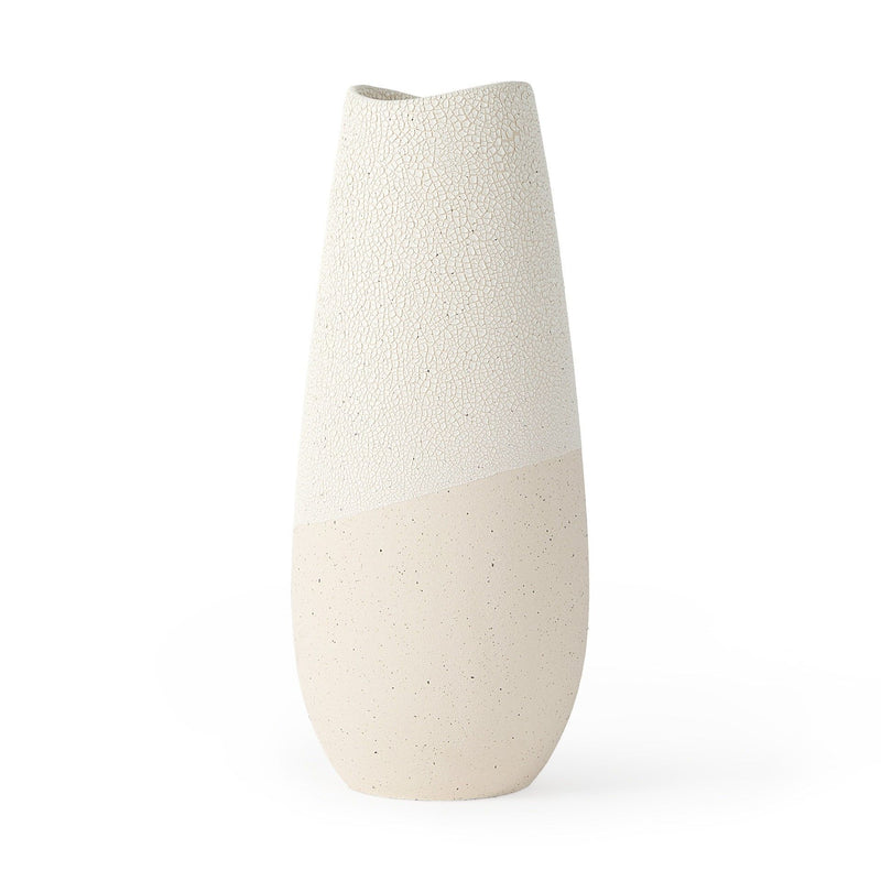 Abstract Cylinder Table Vase (397589) - Cream