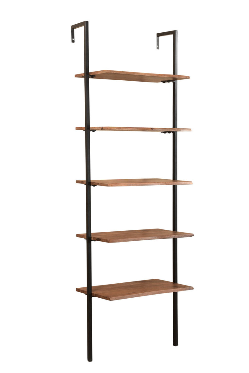 Five Tier Ladder Bookcase - Brown