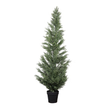 Load image into Gallery viewer, Realistic Artificial Cypress Tree, UV Resistant Indoor / Outdoor Topiary Plant For Decoration - Green Leaves
